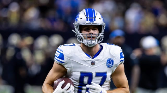 Detroit Lions tight end Sam LaPorta.
